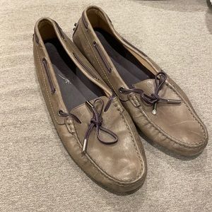 Tod’s Driving Shoes, putty grey